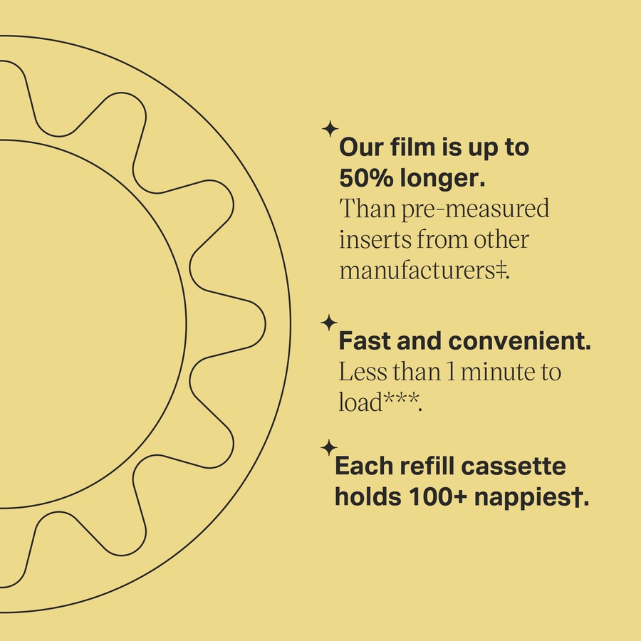 Tommee Tippee Twist & Click Nappy Bin Refill Cassettes 6 Pack