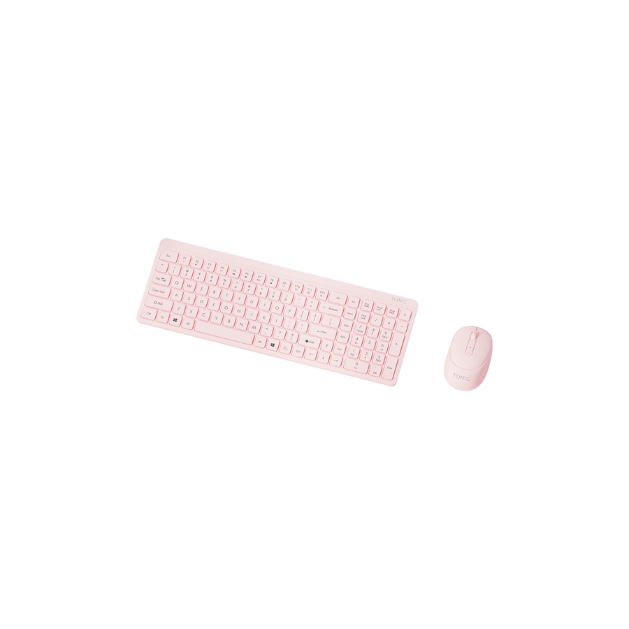 Tonic Silent Wireless Keyboard & Mouse Combo Pink