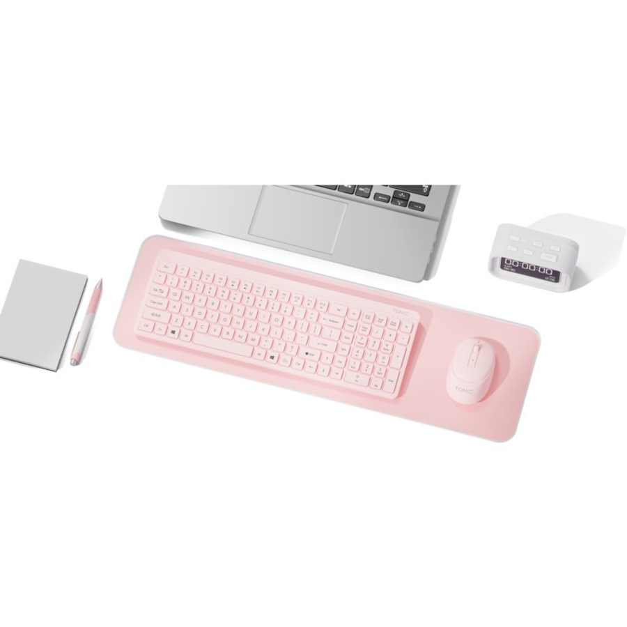 Tonic Silent Wireless Keyboard & Mouse Combo Pink