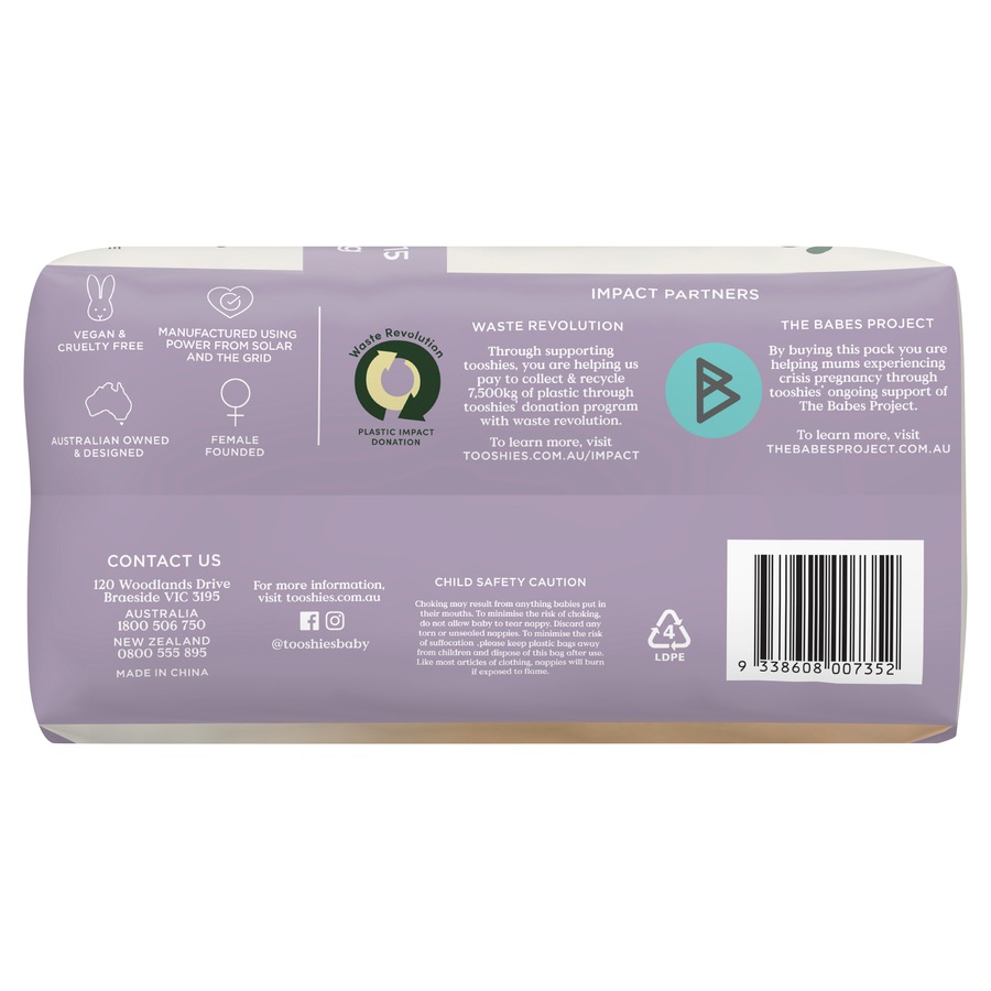 Tooshies ECO Nappies Size 4 Toddler 36 Pack