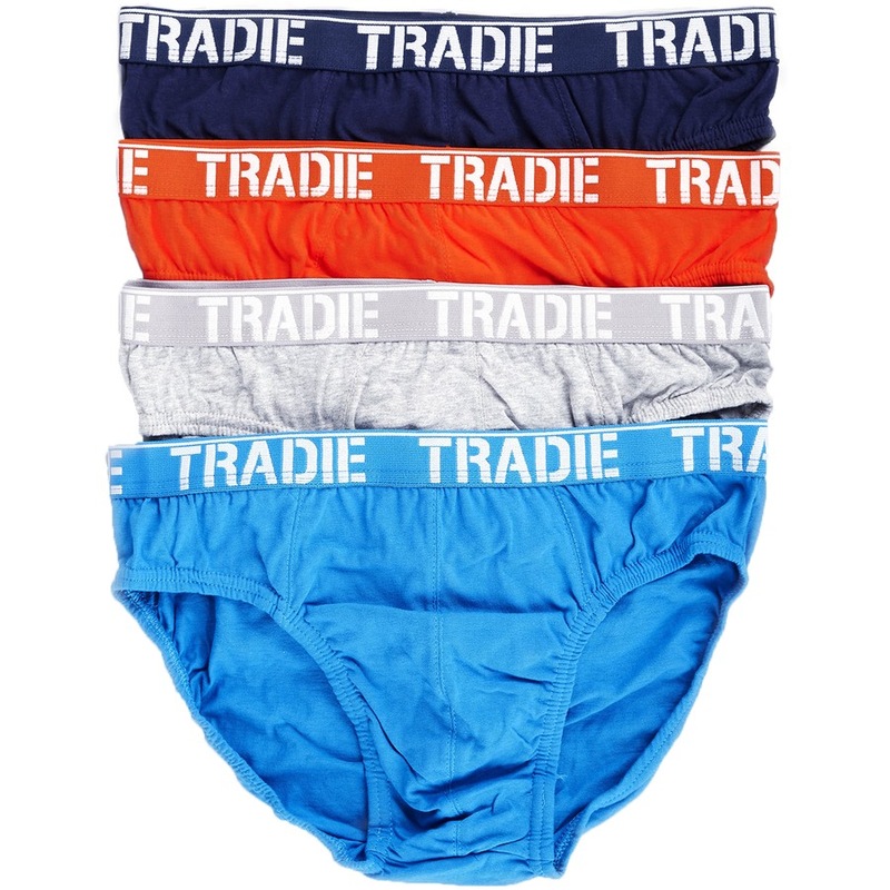 Buy Tradie Men's Hipster Brief 4 Pack Kapow MyDeal