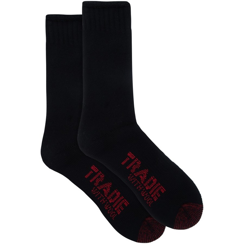 Buy Tradie Men's Wool Work Socks 2 Pack Black MyDeal