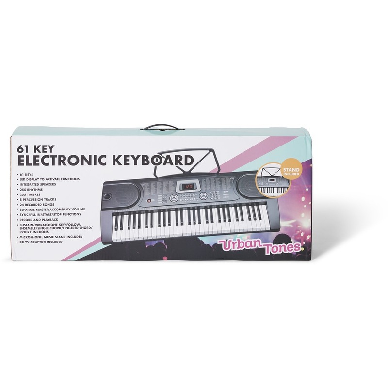 Buy Urban Tones 61 Key Electronic Keyboard MyDeal