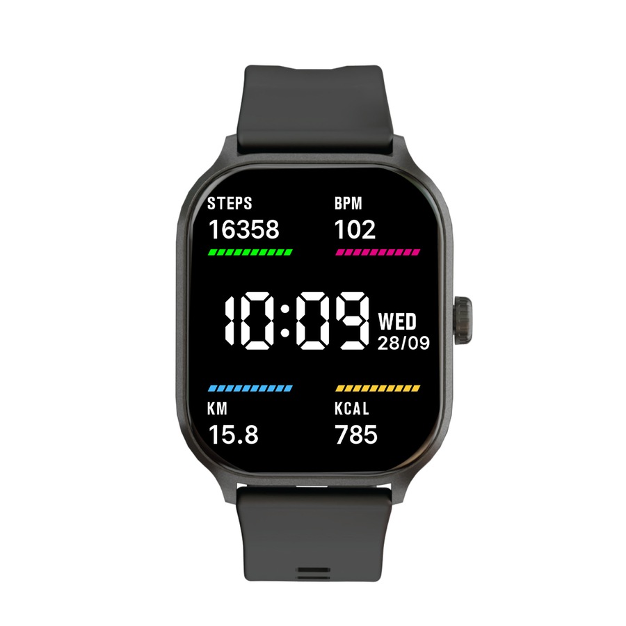 V-Fitness Smart Watch 2.0” Touch Screen - Black