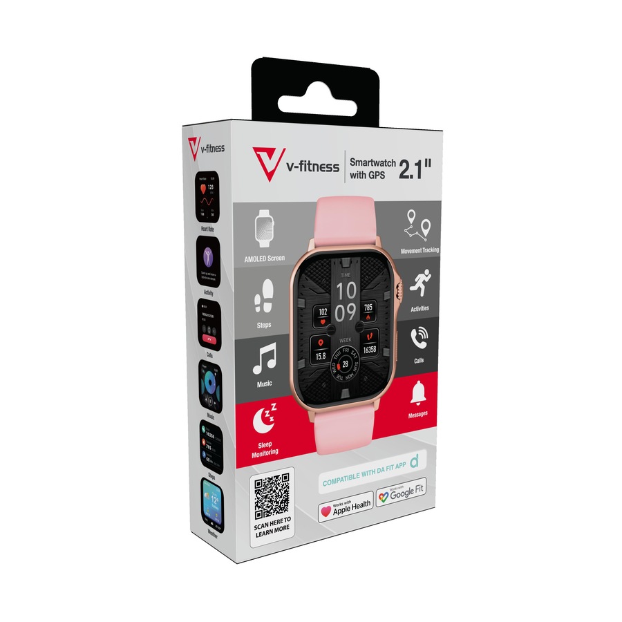 V-Fitness Smartwatch with GPS and 2.1-inch Screen