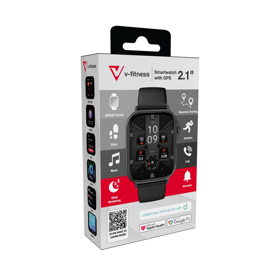 V-Fitness Smartwatch with GPS and 2.1 inch Screen