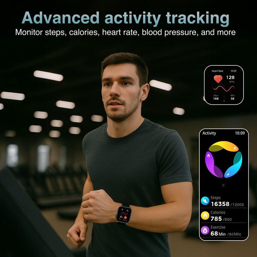 V-Fitness Smartwatch with GPS and 2.1 inch Screen