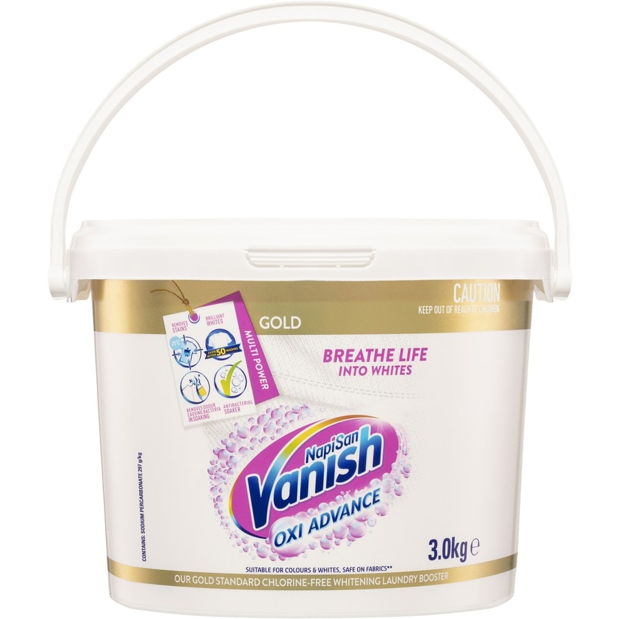 Vanish Napisan Gold Crystal White Stain Remover Powder 3kg