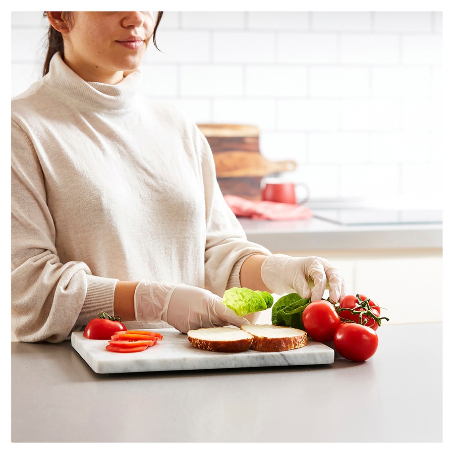 Vileda Ansell Handy Clean Multi-Purpose Latex Disposable Gloves 100 Pack - M/L