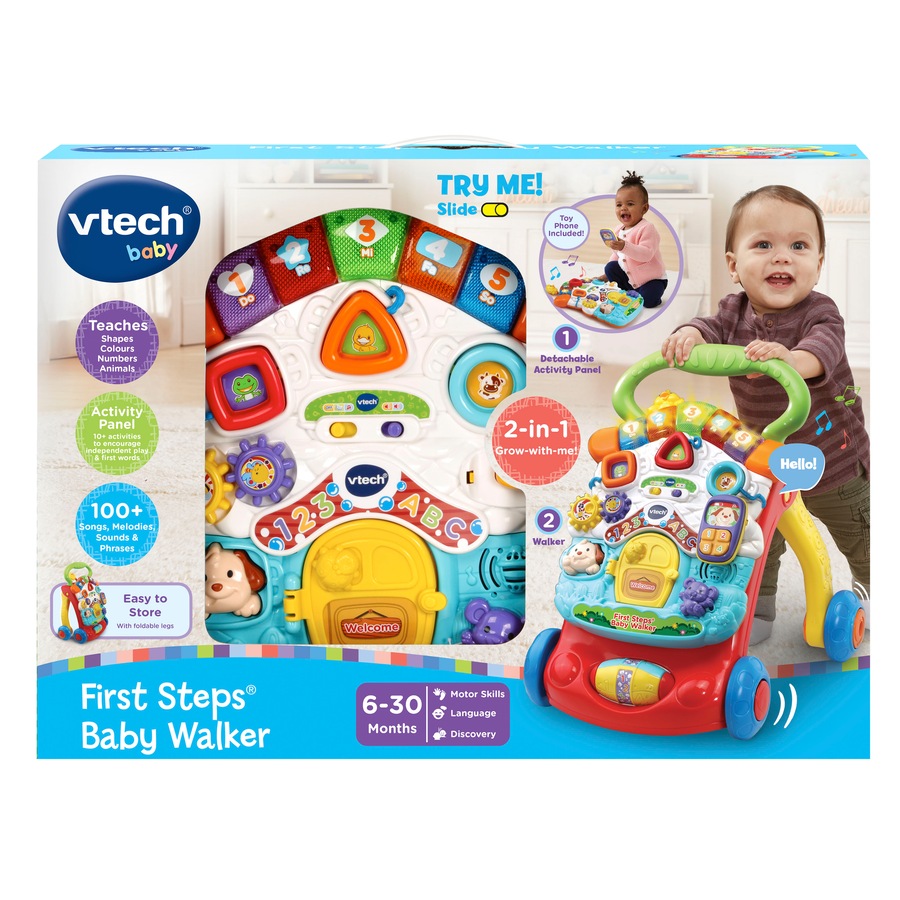 Buy VTech First Steps Baby Walker with Detachable Learning Centre - Red ...