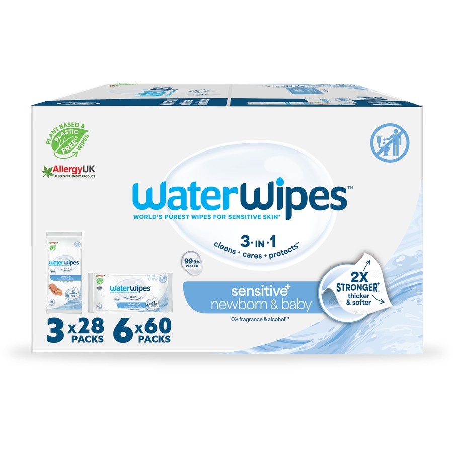 WaterWipes Baby & Newborn Sensitive Wipes Mixed Multipack 444 Pack