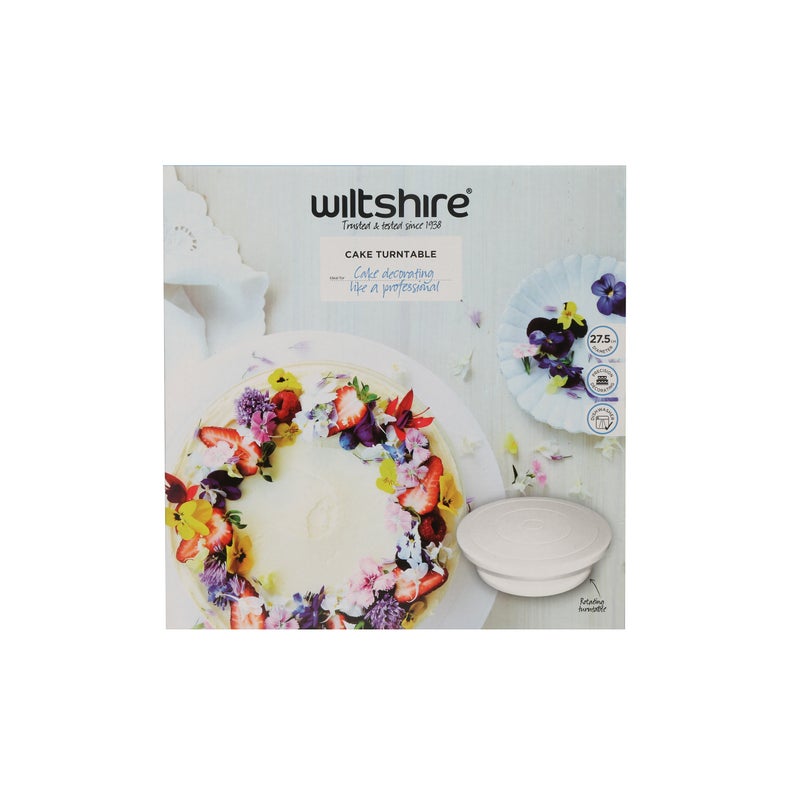 Wiltshire Cake Turntable 27.5cm - White