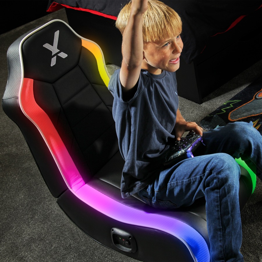 X Rocker Orbit 2.0 Audio Floor Gaming Chair with Neo Motion RGB LED Light