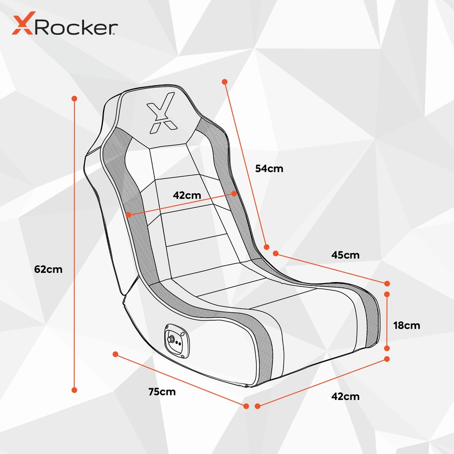 X Rocker Orbit 2.0 Audio Floor Gaming Chair with Neo Motion RGB LED Light