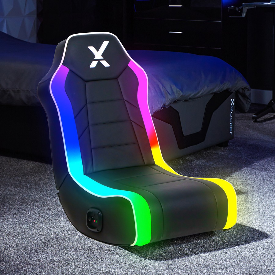X Rocker Orbit 2.0 Audio Floor Gaming Chair with Neo Motion RGB LED Light