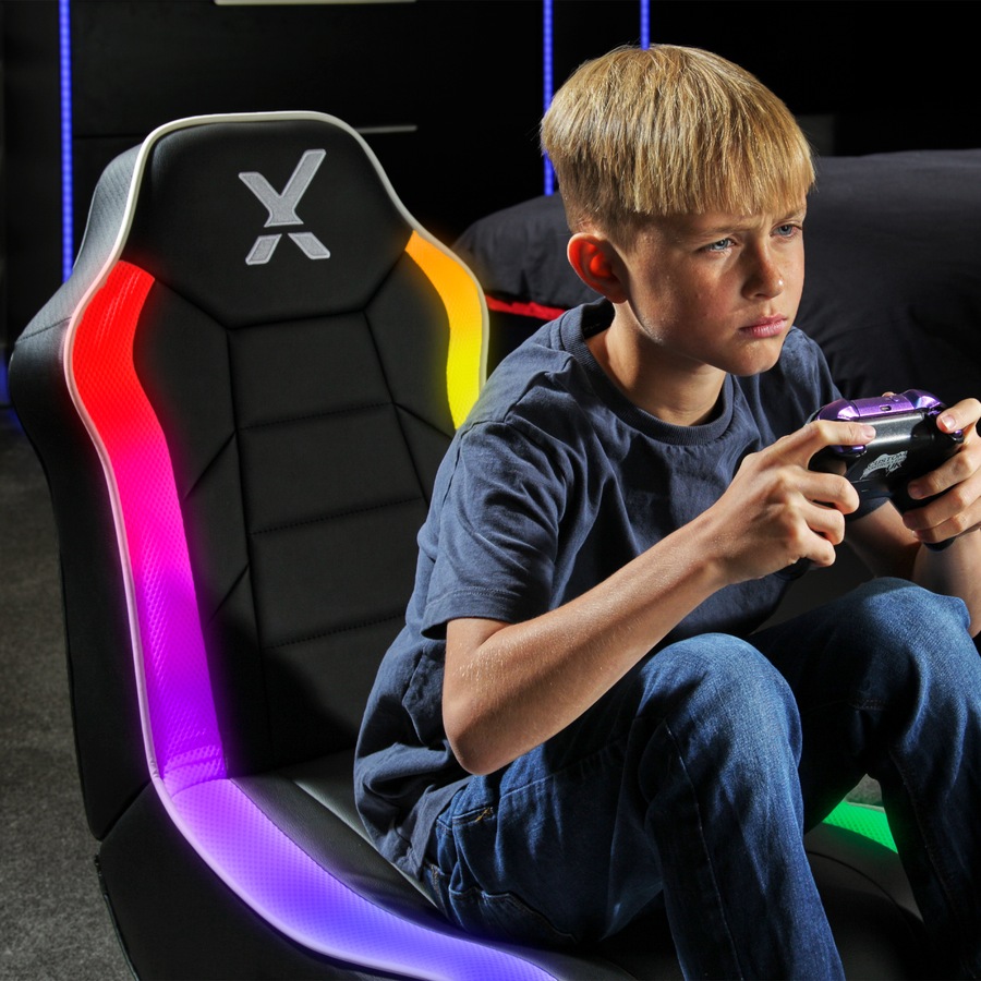 X Rocker Orbit 2.0 Audio Floor Gaming Chair with Neo Motion RGB LED Light