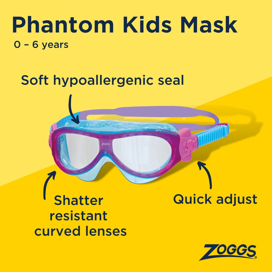 Zoggs Kids Phantom Mask Goggles - Assorted*