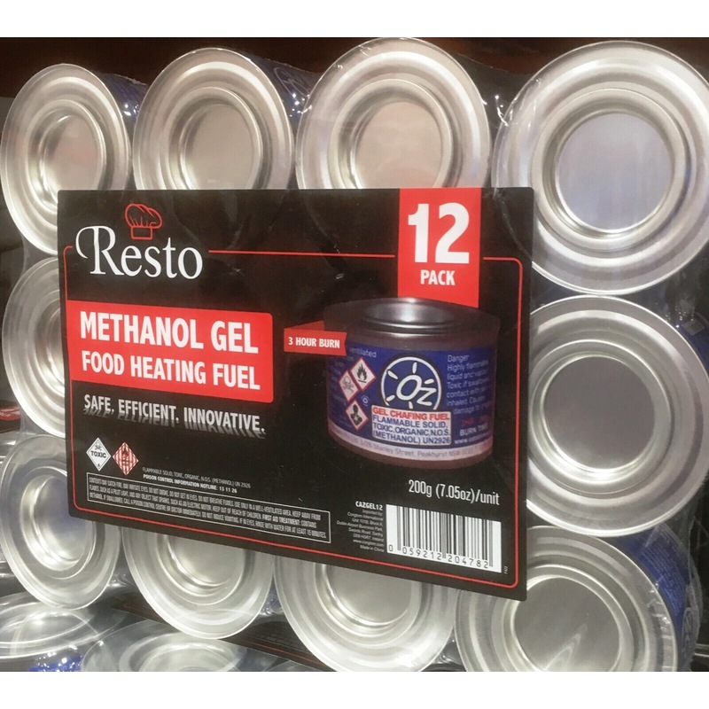 Buy Resto Methanol 12 PCS Methanol Gel Food Heating Chafing Dish Fuel 3