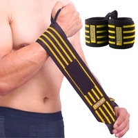 1 Pair Weightlifting Wrist Wraps Wrist Support With Thumb Loop For Men Women
