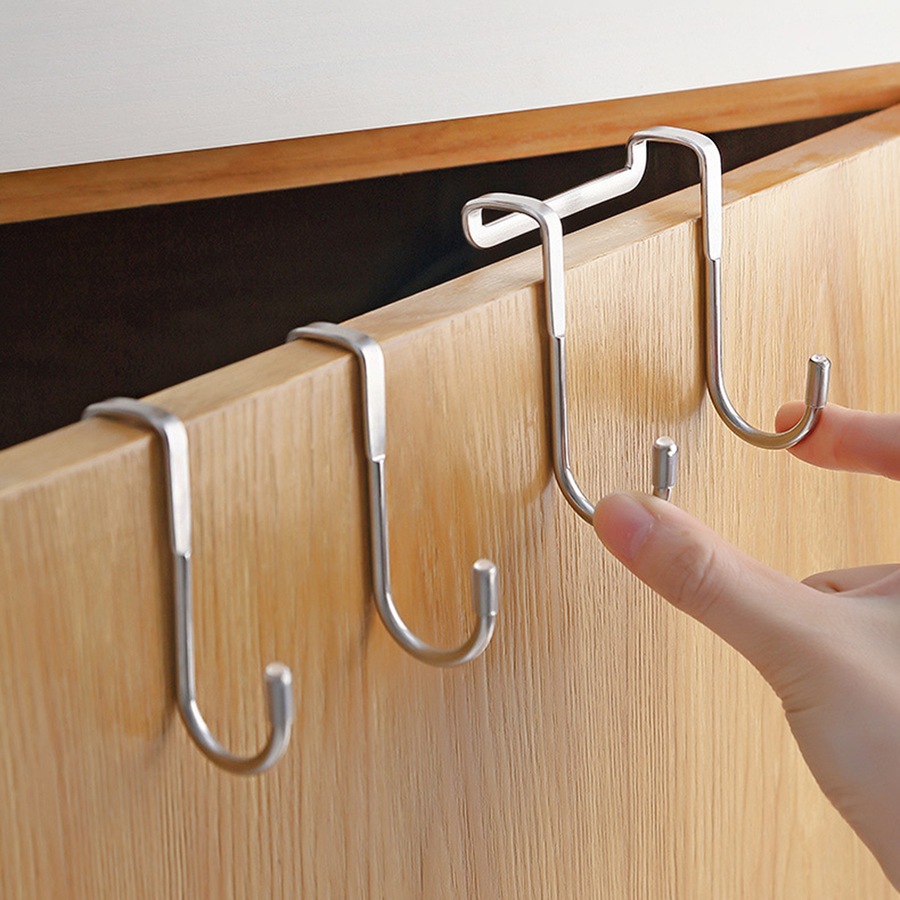 20pcs kitchen cabinet stainless steel hook door back hooks
