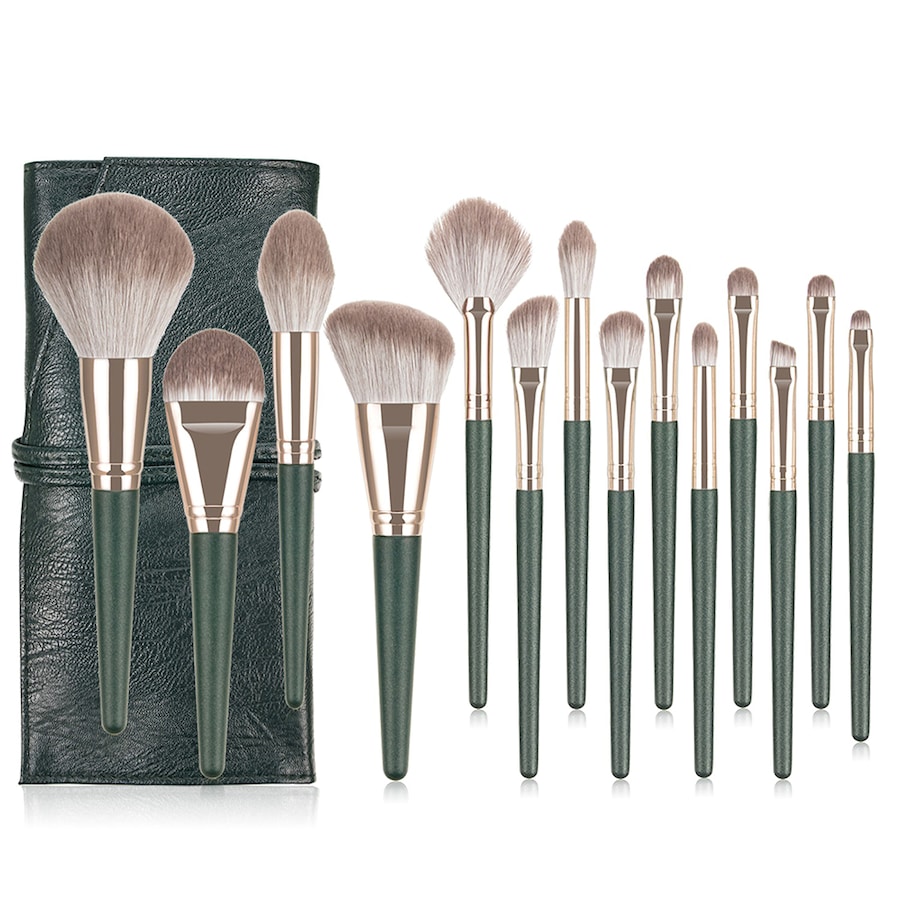 14 Pcs Green Cloud Makeup Brushes Make Up Brush Set Makeup Brush with Bag