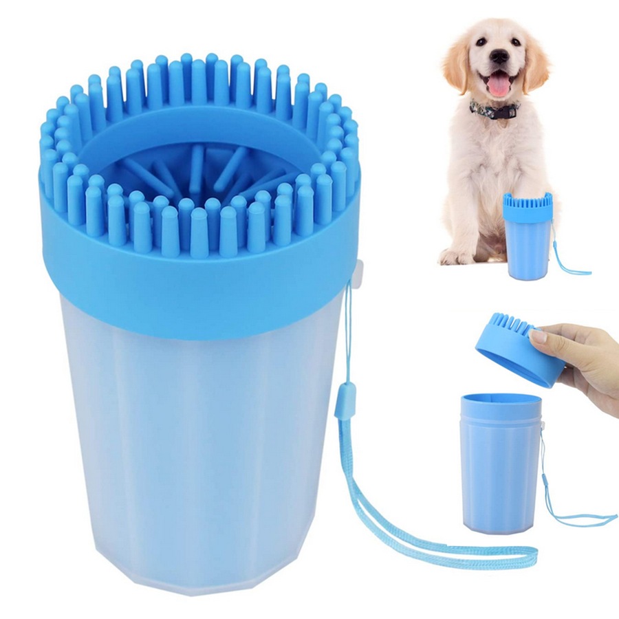 2 in 1 Dog Cleaner Dog Brush Dog Paw Cleaner Dog Grooming Dog Cleaning Dog Foot Washer for Dog Cat