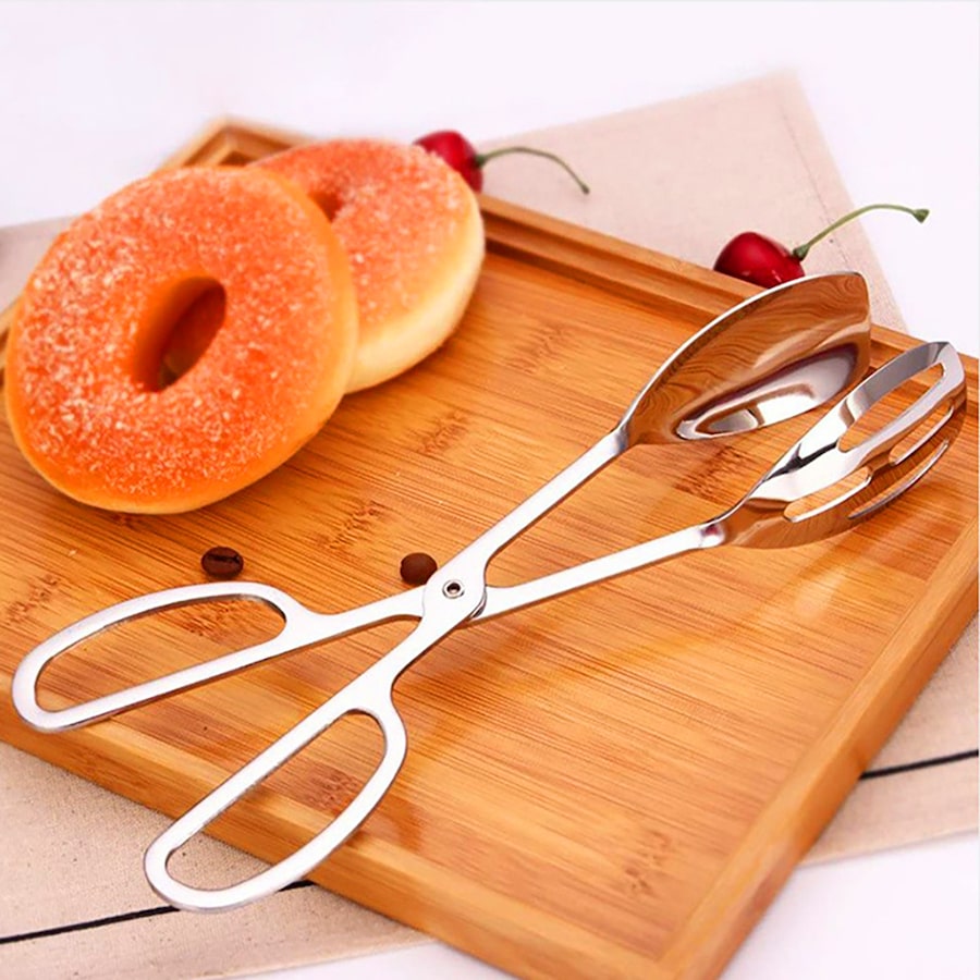 2 Pack Serving Tongs for Buffet Party Catering Thickening Food Serving Tongs