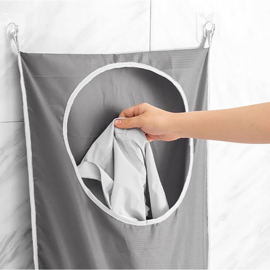 2 Pcs Wall-Hanging Laundry Bag Hanging Storage Bag Door Hanging Laundry Hamper Bag