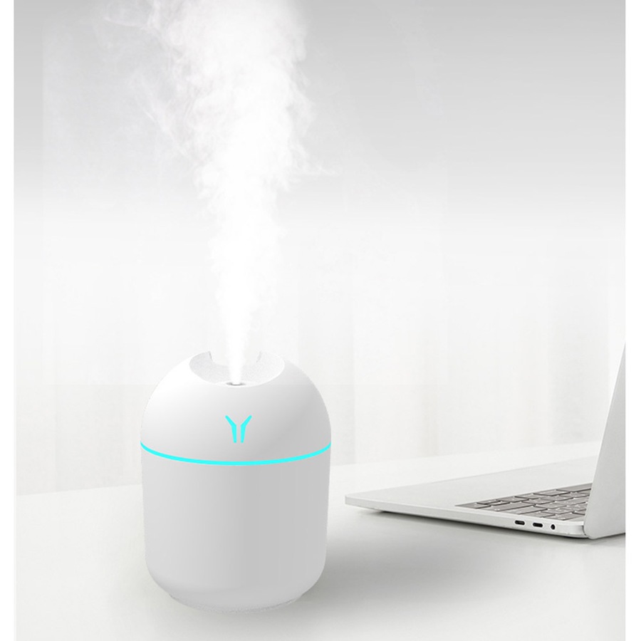 250ml USB Mini Colourful Light Air Humidifier-White