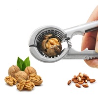 2Pcs Alloy Clamp Plier Cracker Nutcracker Almond Kitchen Nut Sheller Clip Tools