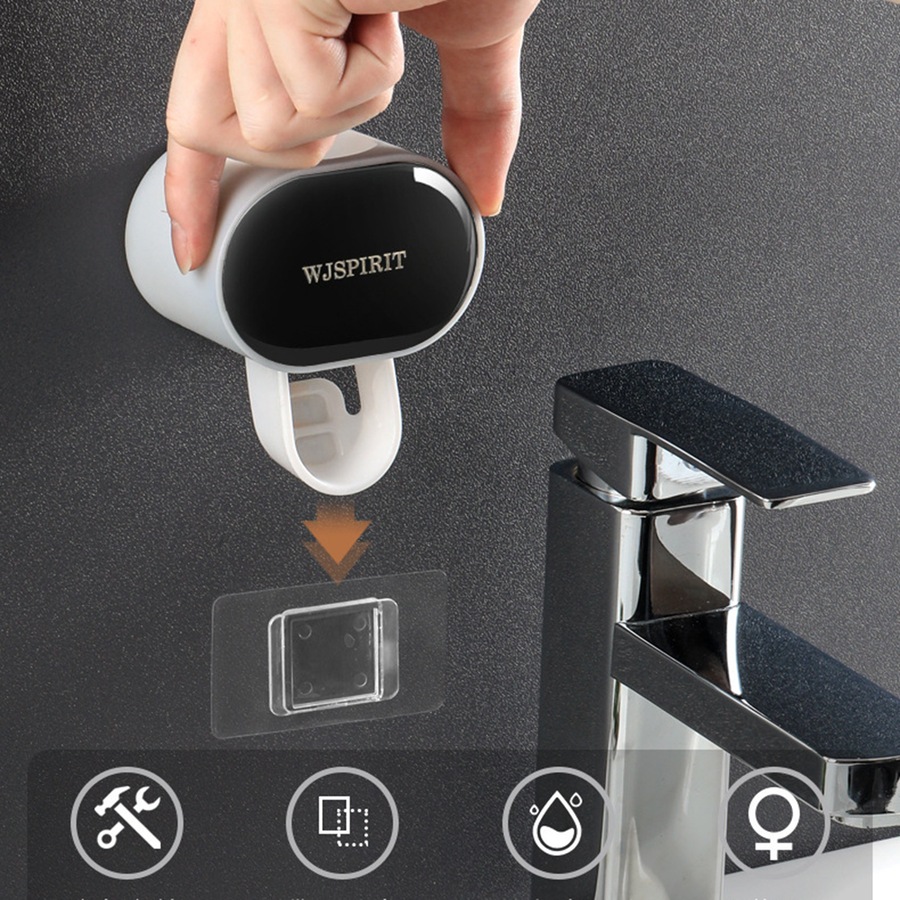 2Pcs Automatic Toothpaste Dispenser Bathroom Accessories Toothpaste Holder