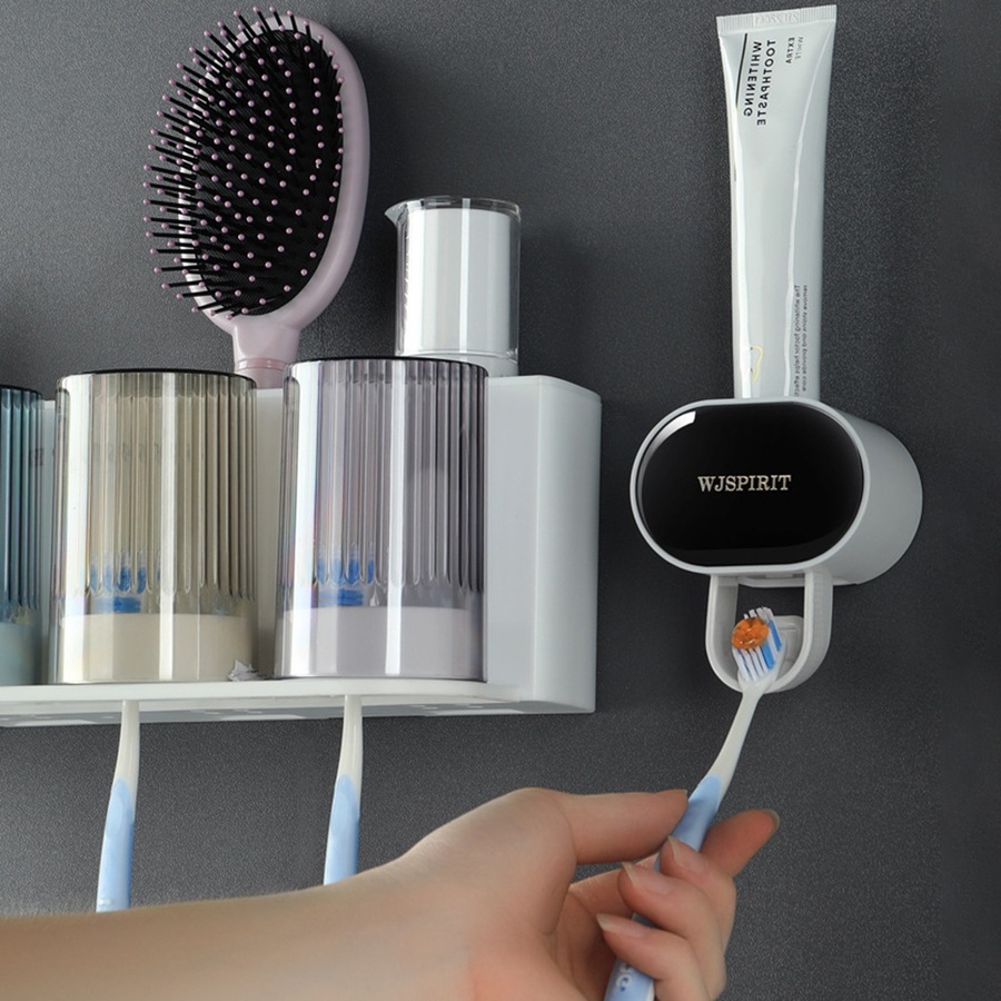 2Pcs Automatic Toothpaste Dispenser Bathroom Accessories Toothpaste Holder