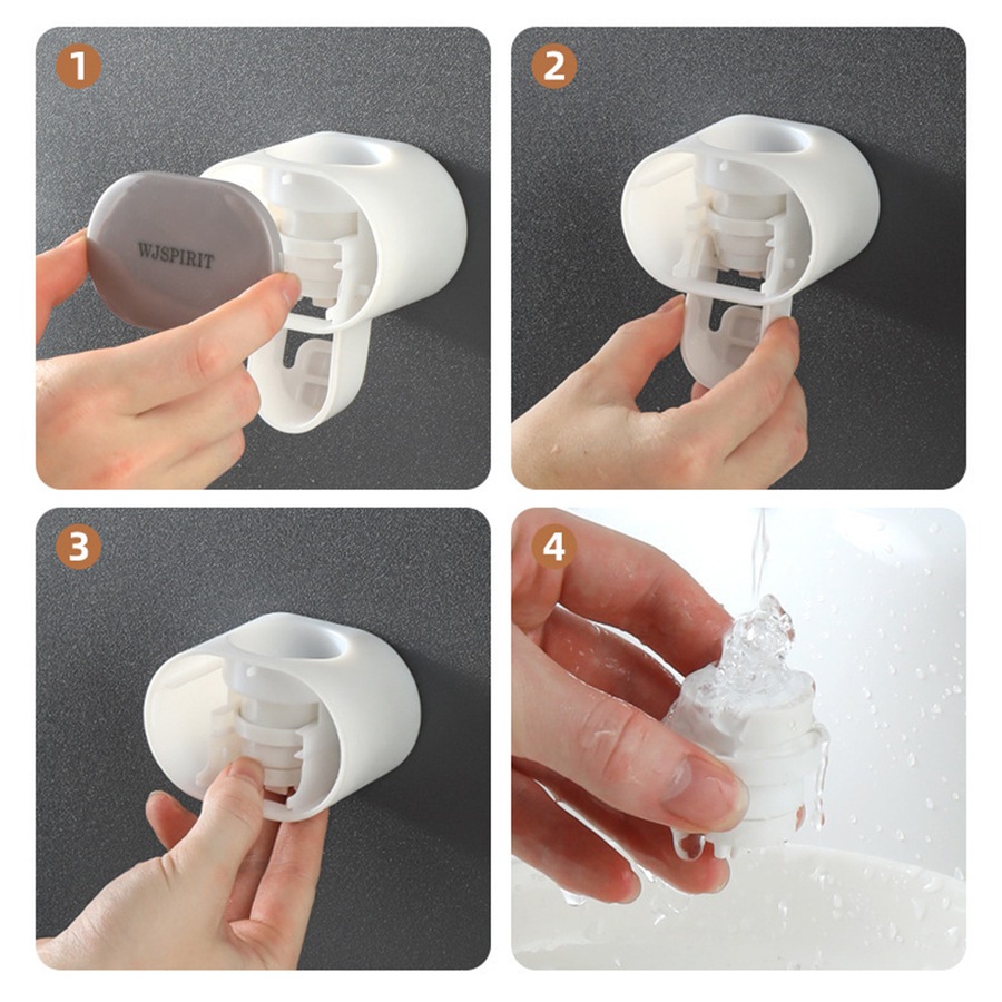 2Pcs Automatic Toothpaste Dispenser Bathroom Accessories Toothpaste Holder