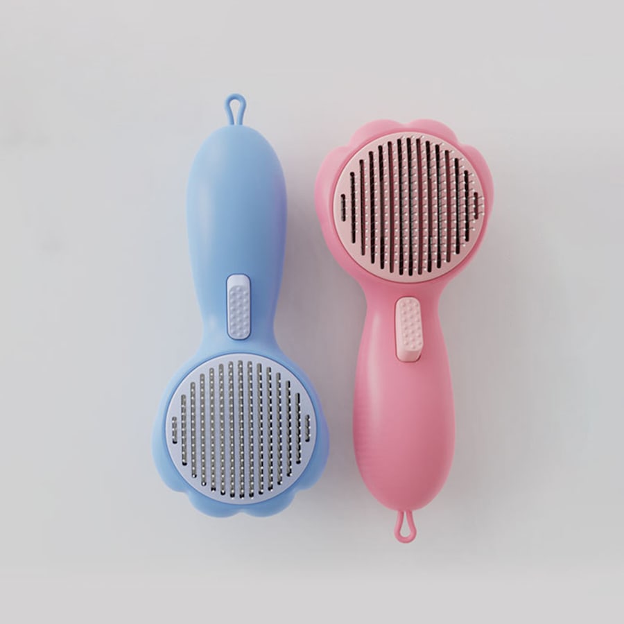 2Pcs Cat Brush Remove Hair Pet Hair Removal Comb for Cats Nonslip Grooming Brush