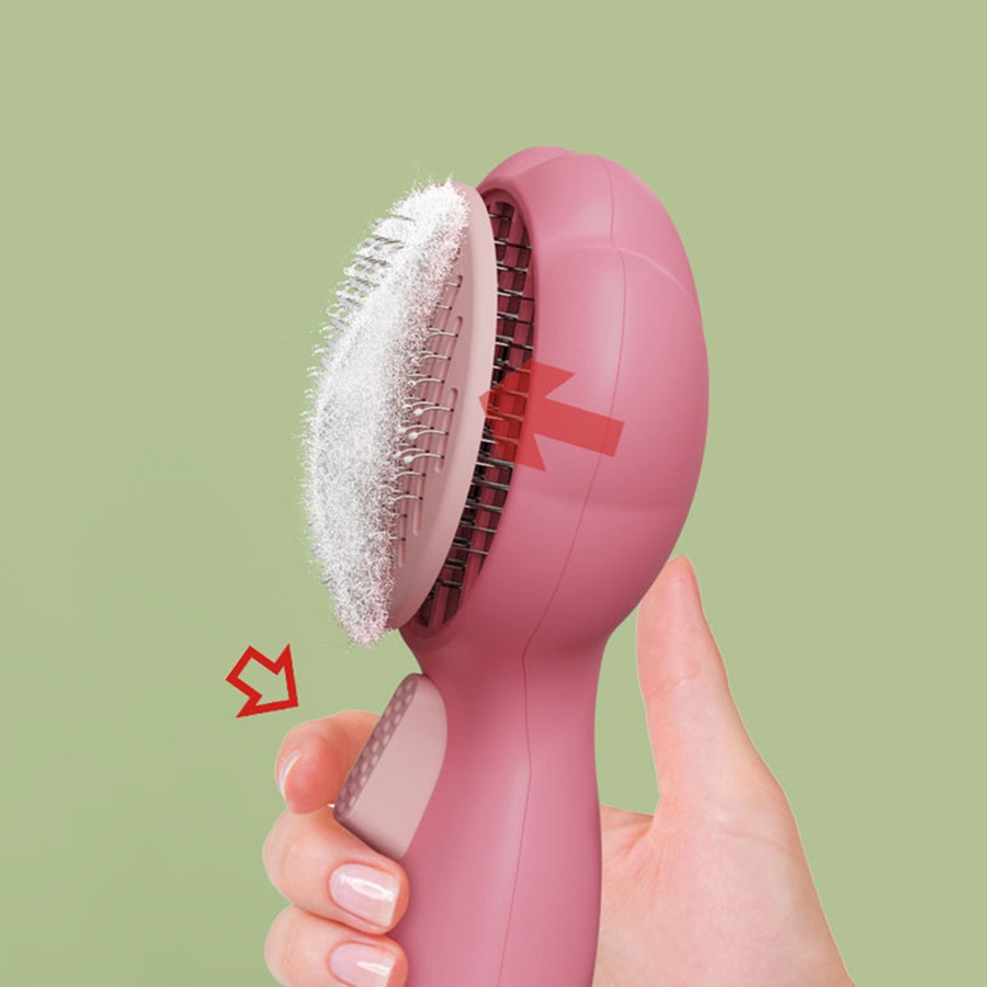 2Pcs Cat Brush Remove Hair Pet Hair Removal Comb for Cats Nonslip Grooming Brush