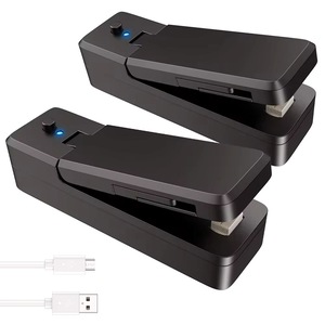 2Pcs Mini Bag Sealer 2 in 1 Rechargeable Portable Bag Vacuum Heat Sealer&Cutter