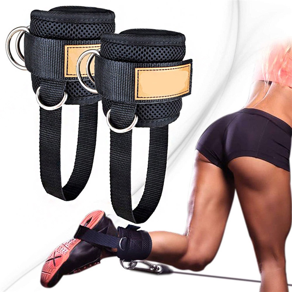 2Pcs Resistance Band Ankle Strap Home Gym Equipment Leg Strength Training Australia
