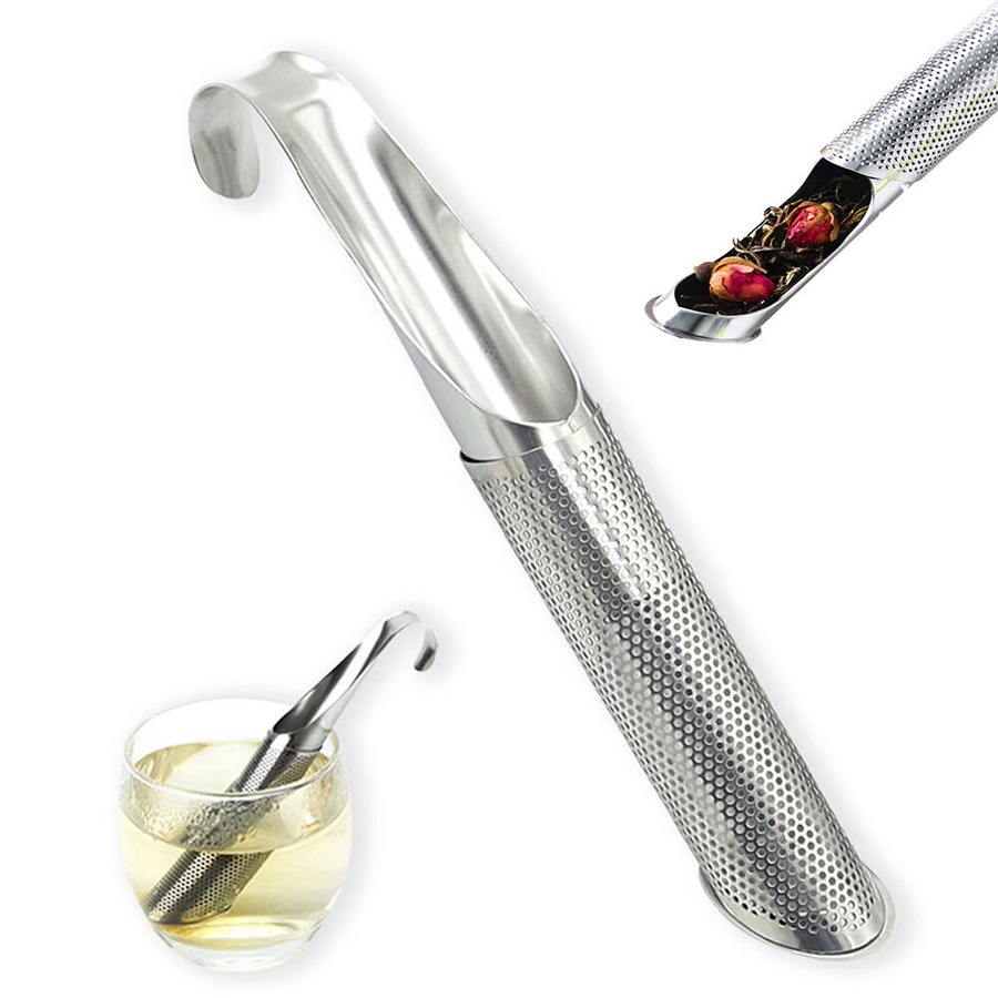 2Pcs Stainless Steel Tea Infuser Filter with Hanging Hook Handle Tea Diffuser for Leaf Teas & Coffee