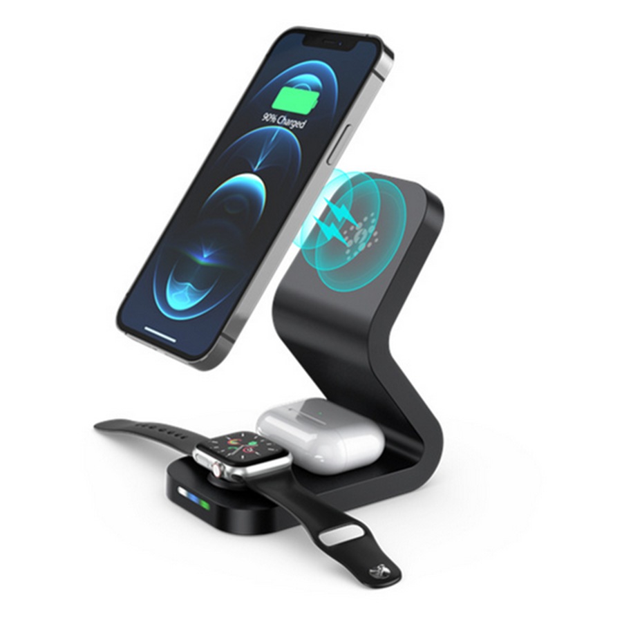 3 in 1 Magnetic Wireless Charger Compatible with MagSafe Charger Stand Dock