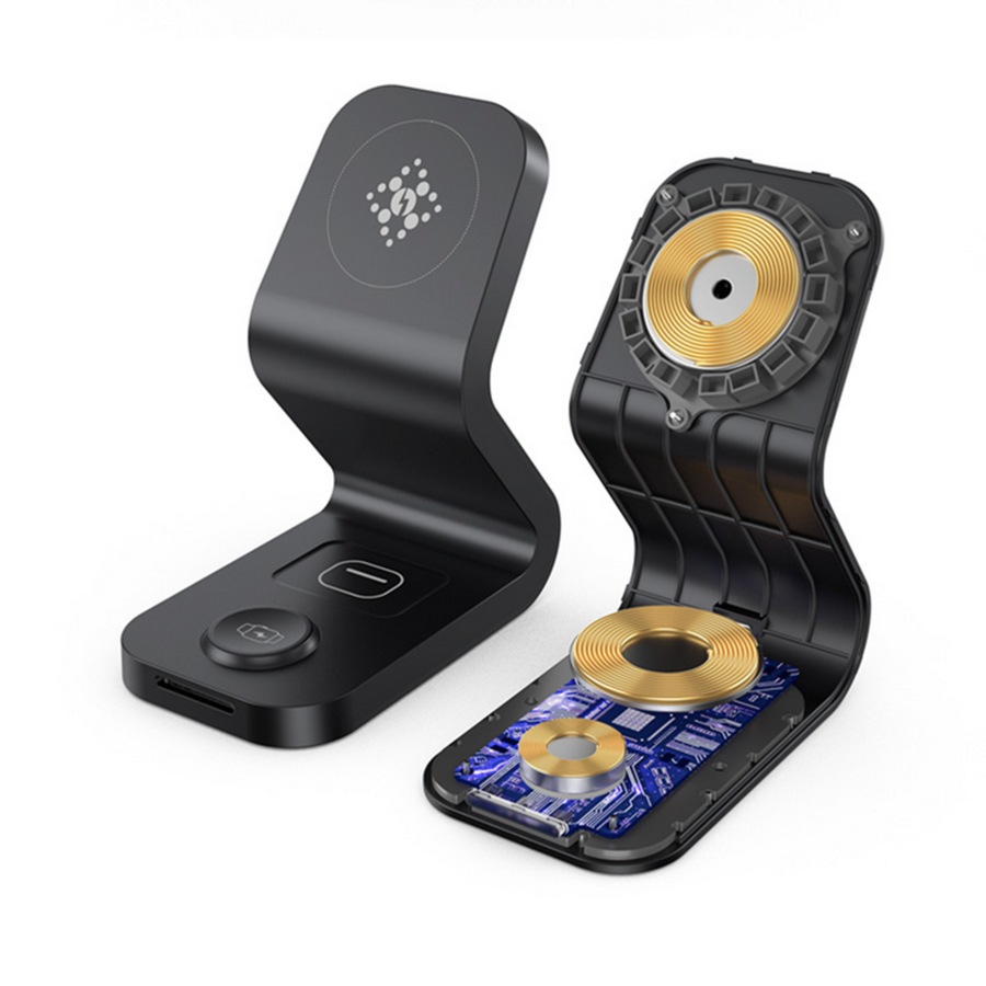 3 in 1 Magnetic Wireless Charger Compatible with MagSafe Charger Stand Dock