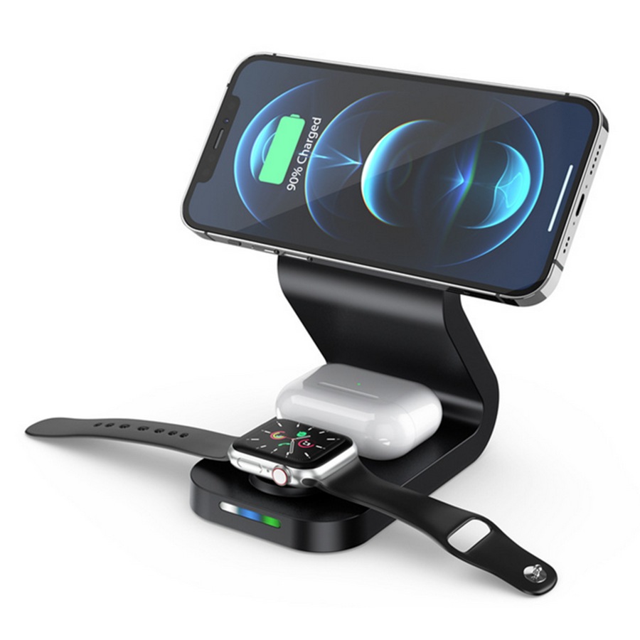 3 in 1 Magnetic Wireless Charger Compatible with MagSafe Charger Stand Dock