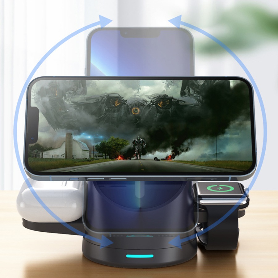 3-in-1 Magnetic Wireless Charger for iPhone, iWatch, AirPods