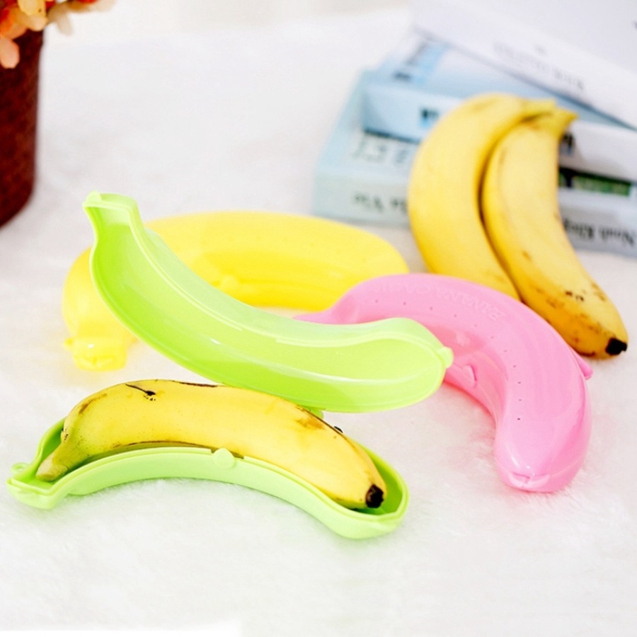 3 Pack Banana Storage Box for Outdoor Travel Cute Banana Case Protector Box