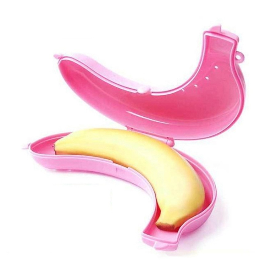 3 Pack Banana Storage Box for Outdoor Travel Cute Banana Case Protector Box
