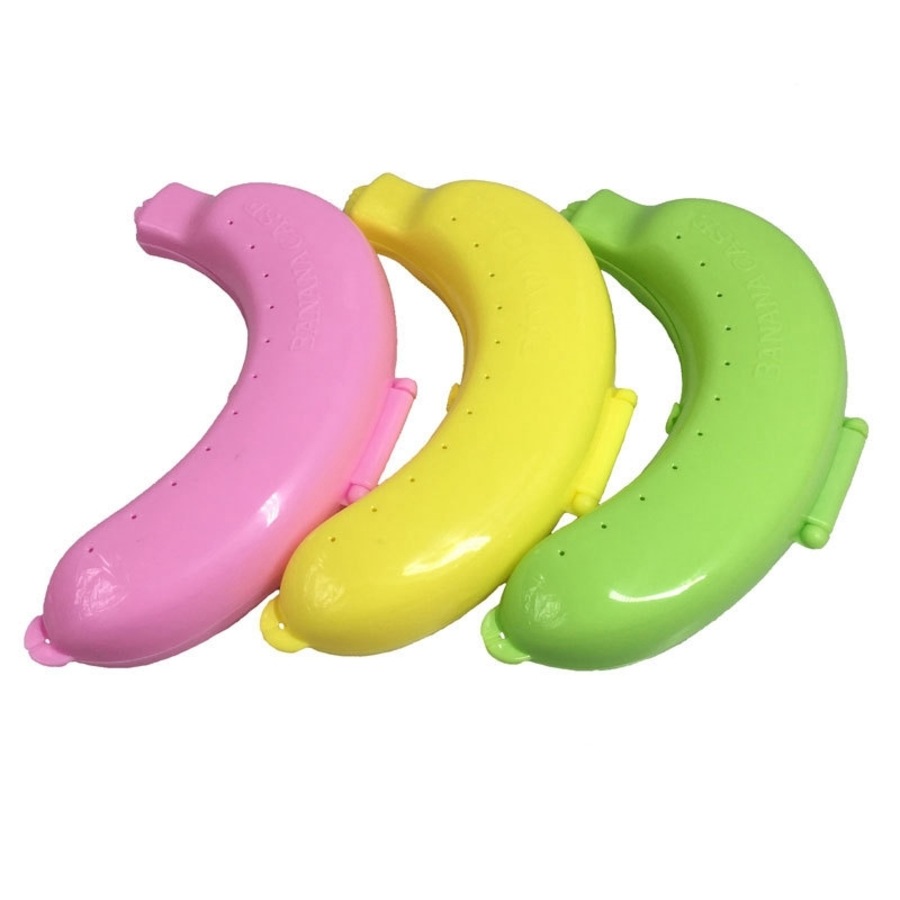 3 Pack Banana Storage Box for Outdoor Travel Cute Banana Case Protector Box
