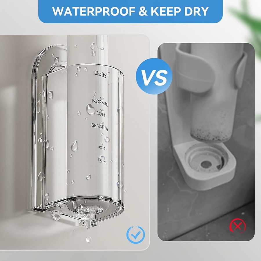 3 Pack Electric Toothbrush Holders Stand Rack Wall-Mounted Toothbrush Holder