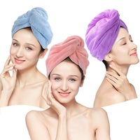 3 Pack Hair Drying Hats Quick dry Hair Towel Cap Hat Bath Hat Microfiber Towel Cap