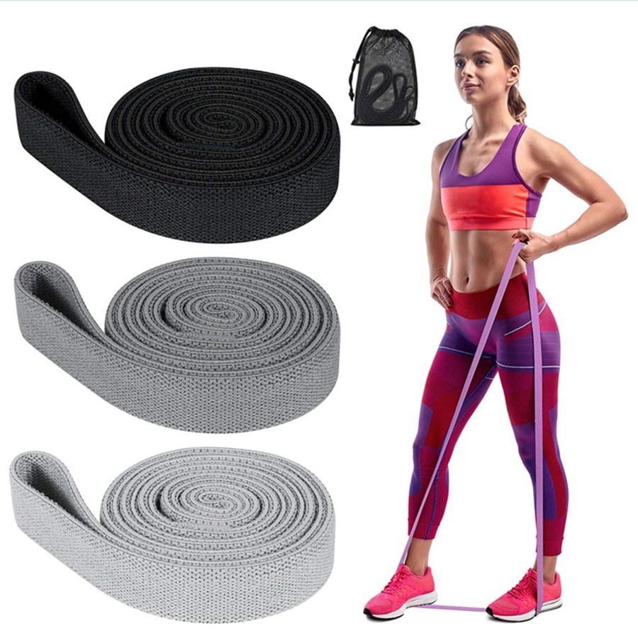 3 pack Long Resistance Bands Set Pull Up Assistance Bands Fitness Exercise Bands