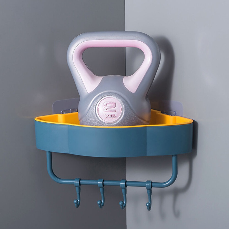 3 Pack Punch-Free Bathroom Shelf Kitchen Household Wall-Mounted Storage Rack