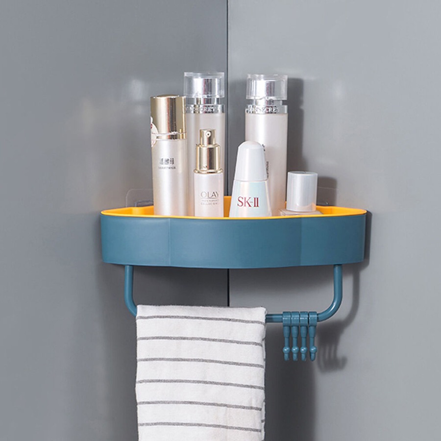 3 Pack Punch-Free Bathroom Shelf Kitchen Household Wall-Mounted Storage Rack